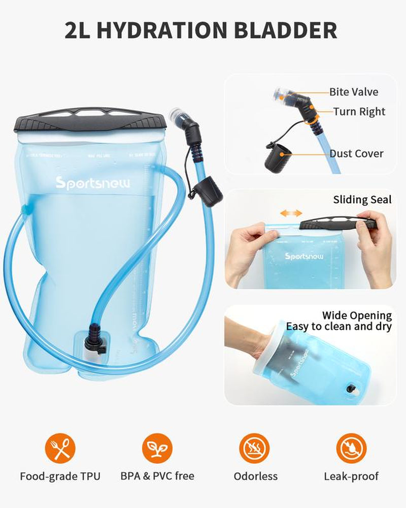 Sportsnew Hydration Vest 10L – Unisex Lightweight Running Backpack with 2L Bladder or 500Ml Soft Flasks, Waterproof Phone Pocket, Breathable Pack for Marathon, Trail Running, Hiking, Cycling